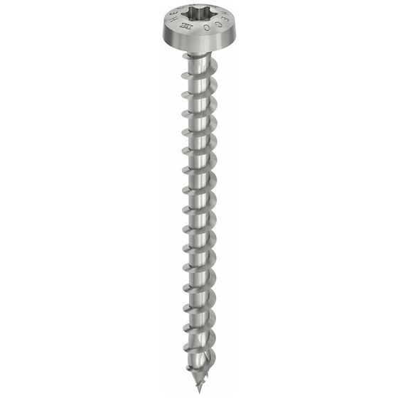 HECO-TOPIX®-plus - Rundkopfschraube, A2, T-Drive, VVG, ø5,0 x 50mm, 200 Stück von Heco-topix-plus