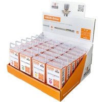 HECO Thekendisplay mit HECO-Drive-Bits, 70mm, 21x HD-20, 21x HD-25, 21x HD-30, 21x HD-40 (pro Größe 7 Blister mit je 3 Bits) von Heco