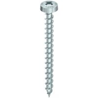 Topix-Plus Schraube - Ø5x80mm - Runder Kopf - Variables Gesamtgewinde - PZ2 - Packung mit 200 Stück - 60962 - Heco von Heco