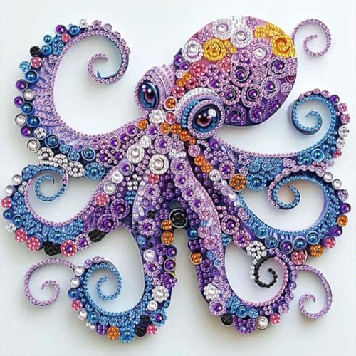 5D Diamant Painting Oktopus–DIY Diamond Painting Tiere Set für Die Kunst der peinture diamant für Anfänger,In Sonderform mit Strasssteinen,Erwachsener Geeignet für die Wanddekoration zu Hause 30x30cm 5D Diamant Painting Oktopus–DIY Diamond Painting Tiere Set für Die Kunst der peinture diamant für Anfänger,In Sonderform mit Strasssteinen,Erwachsener Geeignet für die Wanddekoration zu Hause 30x30cm von HecticCore
