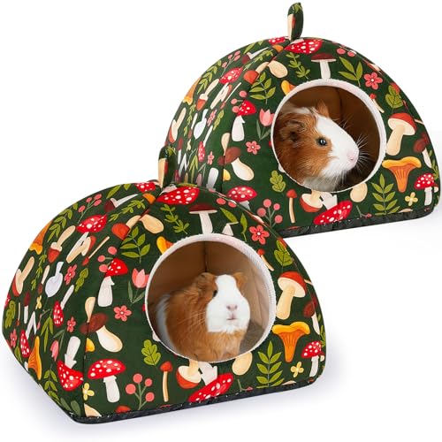 Hedgeink Meerschweinchen Bett 2er Set – Waschbares Hamsterhaus mit weichen Matten, Kaninchen Versteck mit Rutschfester Unterseite, Kleintier Höhle für Igel, Chinchilla, Frettchen Hedgeink Meerschweinchen Bett 2er Set – Waschbares Hamsterhaus mit weichen Matten, Kaninchen Versteck mit Rutschfester Unterseite, Kleintier Höhle für Igel, Chinchilla, Frettchen von Hedgeink