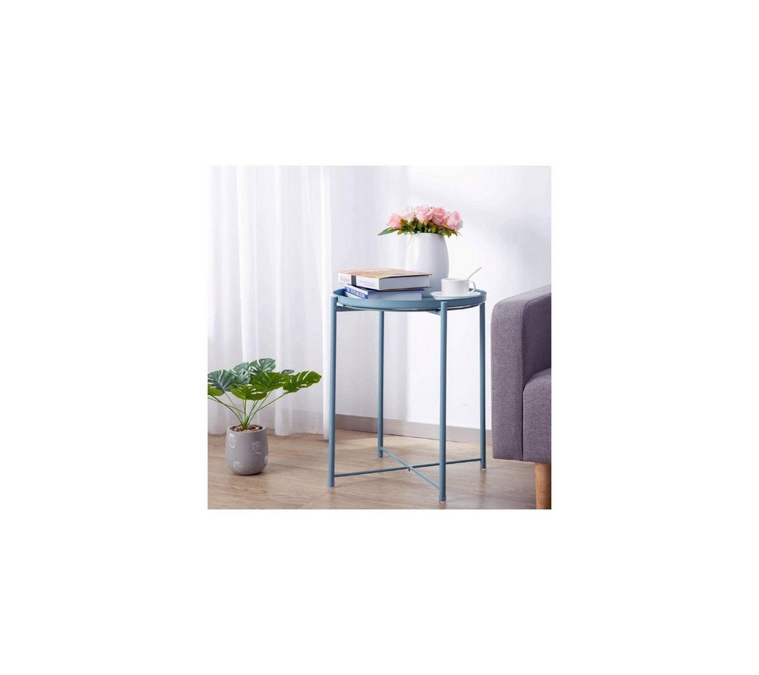 Hedo Beistelltisch Runder Metalltisch im Loft-Stil - Hellblau Hedo Beistelltisch Runder Metalltisch im Loft-Stil - Hellblau von Hedo