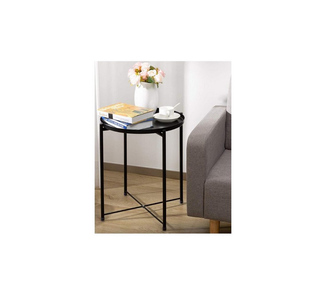 Hedo Beistelltisch Runder Metalltisch im Loft-Stil - schwarz Hedo Beistelltisch Runder Metalltisch im Loft-Stil - schwarz von Hedo