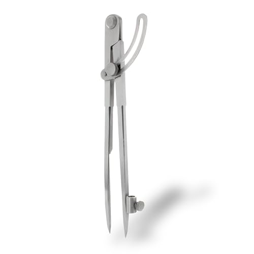 hedue® Spitzzirkel B601 - Anreißzirkel mit Stifthalter & Stellbogen, Tischler Zirkel Holzbearbeitung, Stechzirkel aus gehärtetem Stahl, 200 mm hedue® Spitzzirkel B601 - Anreißzirkel mit Stifthalter & Stellbogen, Tischler Zirkel Holzbearbeitung, Stechzirkel aus gehärtetem Stahl, 200 mm von Hedue