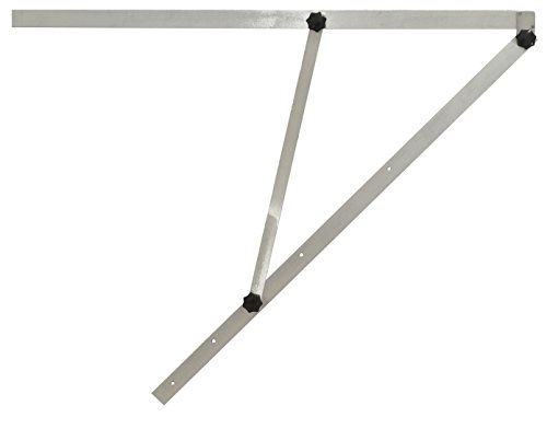 hedue® Großwinkel 100 cm - Bauwinkel klappbar für 45°- und 90°-Winkel, Winkel groß aus Aluminium von Hedue