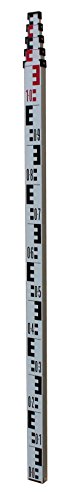 hedue® Nivellierlatte 3m - Messlatte für Rotationslaser & Nivelliergeräte, Teleskop Messstab ausziehbar (aus eloxiertem Aluminium) von hedue