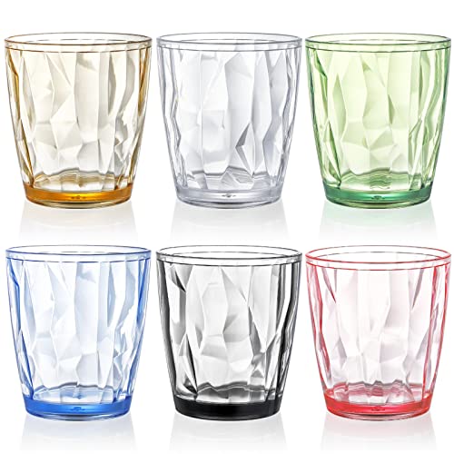Hedume Set mit 6 unzerbrechlichen Premium-Trinkgläsern, 6 Farben 300ml Wassergläser Set Stapelbare Trinkbecher, Tritan-Becher, BPA-frei Hedume Set mit 6 unzerbrechlichen Premium-Trinkgläsern, 6 Farben 300ml Wassergläser Set Stapelbare Trinkbecher, Tritan-Becher, BPA-frei von Hedume
