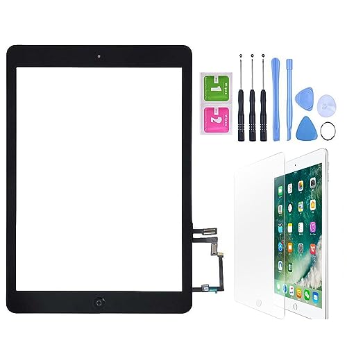 Hedywei Ersatz Digitizer Touchscreen für iPad Air Ipad 5 Frontscheibe Anzeige mit Home Button/Klebeband und Werkzeuge schwarzer Hedywei Ersatz Digitizer Touchscreen für iPad Air Ipad 5 Frontscheibe Anzeige mit Home Button/Klebeband und Werkzeuge schwarzer von Hedywei