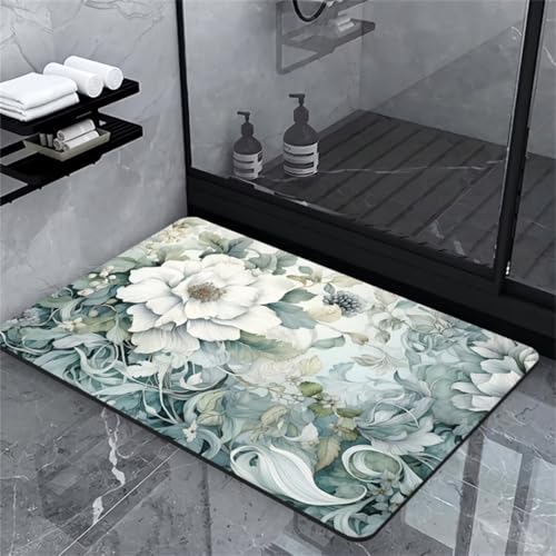 Badematte Rutschfest 80x120cm Super Absorbierende Badezimmerteppich Groß Schnelltrocknende Badteppich Badvorleger Duschvorleger Rutschfest Waschbar Teppiche für Dusche Badewannen Badezimmer White A278 Badematte Rutschfest 80x120cm Super Absorbierende Badezimmerteppich Groß Schnelltrocknende Badteppich Badvorleger Duschvorleger Rutschfest Waschbar Teppiche für Dusche Badewannen Badezimmer White A278 von Heeboode