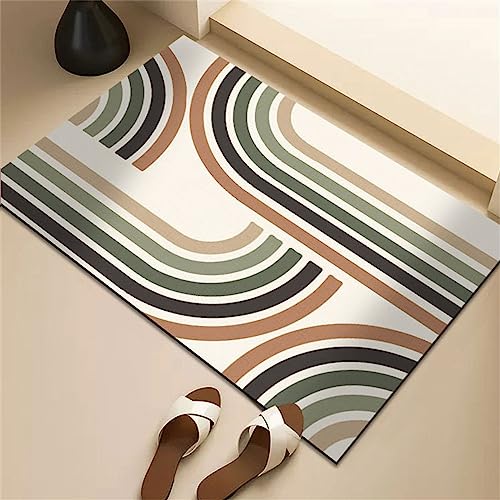 Badematte Rutschfester Badezimmerteppich Groß, Super Absorbierende Bodenmatte, Schnell Trocknend Badematten, Badteppich Rutschfest Badematte SaugfäHige Badvorleger Badezimmermatte Kurven, 80x150cm Badematte Rutschfester Badezimmerteppich Groß, Super Absorbierende Bodenmatte, Schnell Trocknend Badematten, Badteppich Rutschfest Badematte SaugfäHige Badvorleger Badezimmermatte Kurven, 80x150cm von Heeboode