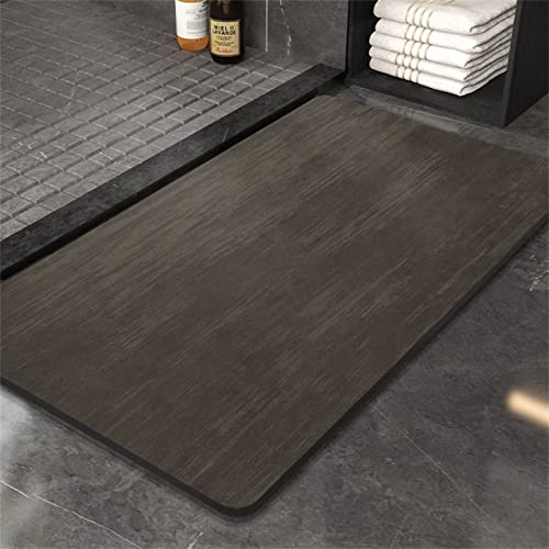 Badezimmerteppich, Badematte Rutschfest, 90x120cm Bad Teppich LäUfer, Duschmatte, Badteppich Badvorleger Rutschfest Waschbar, Antirutschmatte Dusche, Teppich Badezimmer, Bathroom Bath Mat, Kaffee von Heeboode