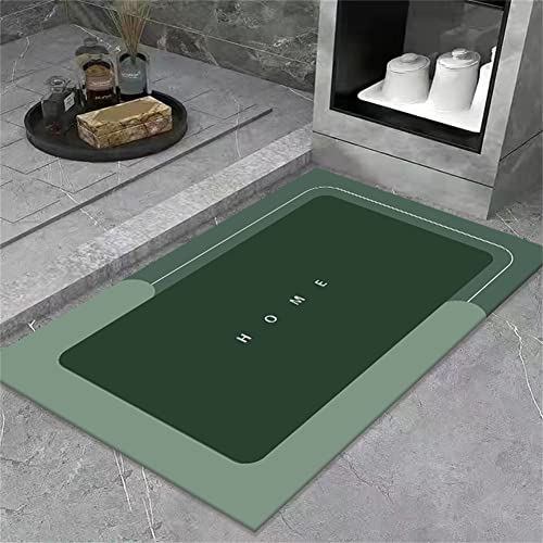 Heeboode Super Absorbent Floor Mat, Badematte Rutschfester Badezimmerteppich Badteppich, Duschvorleger, 80x150cm Schnell Trocknend Pflegeleichte Waschbar Teppich, Bathroom Bath Mat, Grünes Quadrat Heeboode Super Absorbent Floor Mat, Badematte Rutschfester Badezimmerteppich Badteppich, Duschvorleger, 80x150cm Schnell Trocknend Pflegeleichte Waschbar Teppich, Bathroom Bath Mat, Grünes Quadrat von Heeboode