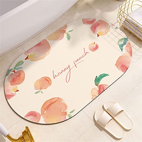 Super Absorbent Floor Mat, Badematte Rutschfester Badezimmerteppich Badteppich, Duschvorleger, 45x70cm Schnell Trocknend Schmutzabweisende Pflegeleichte Waschbar Teppich, Bathroom Bath Mat, Pfirsich Super Absorbent Floor Mat, Badematte Rutschfester Badezimmerteppich Badteppich, Duschvorleger, 45x70cm Schnell Trocknend Schmutzabweisende Pflegeleichte Waschbar Teppich, Bathroom Bath Mat, Pfirsich von Heeboode