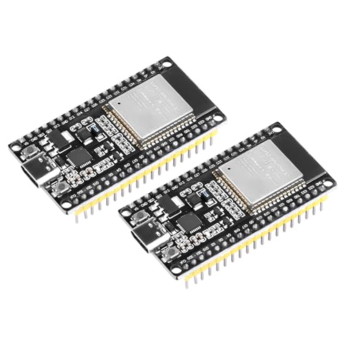 2 Pieces 38pin USB C ESP32 NodeMCU WiFi Bluetooth Module ESP32 WROOM 32 Development Board mit CP2102 kompatibel mit Arduino Typ C Schnittstelle von Heemol