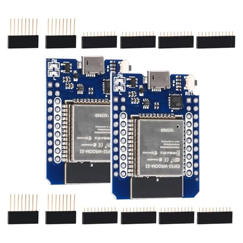2 Stück ESP32 Mini ESP32 NodeMCU WiFi Bluthooth Modul Entwicklungsboard kompatibel mit Arduino Micro USB von Heemol