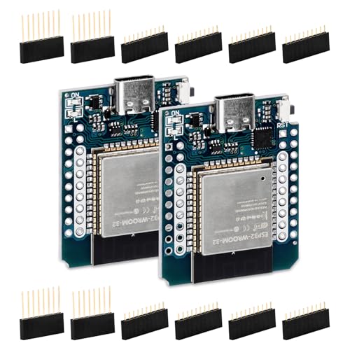 2 Stück ESP32 Mini ESP32 NodeMCU WiFi Bluthooth Modul Entwicklungsboard kompatibel mit Arduino von Heemol