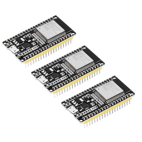 3 Stück 38pin ESP32 NodeMCU WiFi Bluetooth Module ESP32 WROOM 32 Development Board mit CP2102 kompatibel mit Arduino Micro USB Anschluss von Heemol