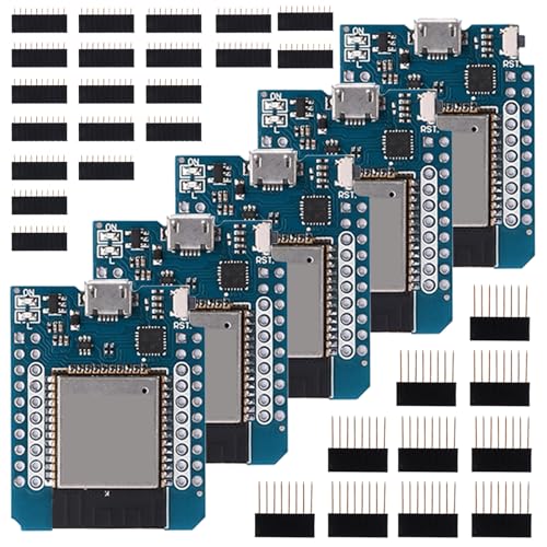 5 Stück Mini ESP32 USB C ESP32 Wroom NodeMCU WiFi Bluthooth Modul Entwicklungsboard kompatibel von Heemol
