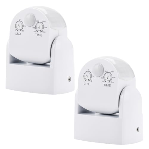 Bewegungsmelder Schalter AC220-240V PIR Mini Bewegungsm Wasserdichter Wandsensor Lichtschalter 3-12m Erfassungsbereich 2 Stück. von Heemol