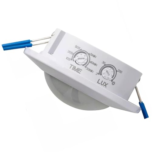 Heemol 360 Grad Bewegungsmelder AC 220-240V 500-1200W Bewegungsmelder Innen Decke intelligenter Einstellbarer Körper-Infrarot-Sensor-Schalter 6-8M von Heemol