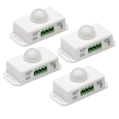 Heemol Mini Bewegungsm DC 12V 6A Infrarot Sensor Schalter Automatik mit Bewegungsmelder weiße 4PCS. Heemol Mini Bewegungsm DC 12V 6A Infrarot Sensor Schalter Automatik mit Bewegungsmelder weiße 4PCS. von Heemol
