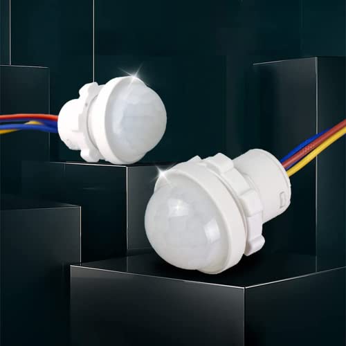 Heemol Mini bewegungsm 110V 220V PIR Infrarot Sensor Schalter Erkennung Auto Sensor Lichtschalter lichtschalter mit bewegungsmelder 2 Stück von Heemol