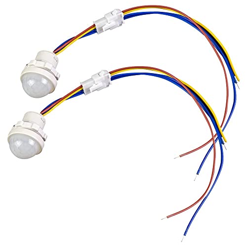 Heemol Mini bewegungsm 110V 220V PIR Infrarot Sensor Schalter Erkennung Auto Sensor Lichtschalter lichtschalter mit bewegungsmelder 2 Stück von Heemol