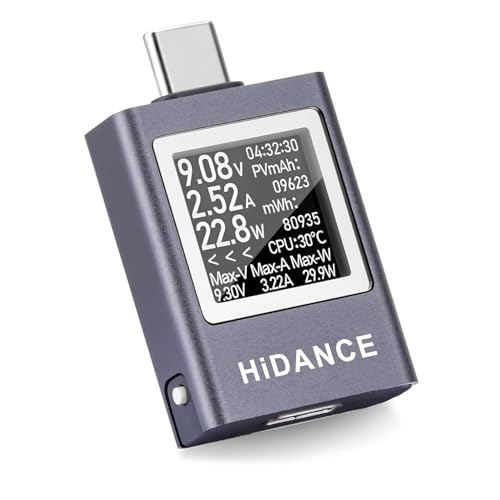 50V 12A USB Messgerät Tester Heemol Meter PD QC USB C Multimeter USB Power Meter Strommesser Spannung USB C Tester Kabeltester 50V 12A USB Messgerät Tester Heemol Meter PD QC USB C Multimeter USB Power Meter Strommesser Spannung USB C Tester Kabeltester von Heemol