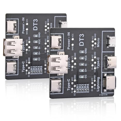 2 Stück USB Kabeltester USB C Kabeltester USB Datenkabeltester Prüfplatine für USB C USB A Micro USB Kabel schnell 2 Stück USB Kabeltester USB C Kabeltester USB Datenkabeltester Prüfplatine für USB C USB A Micro USB Kabel schnell von Heemol
