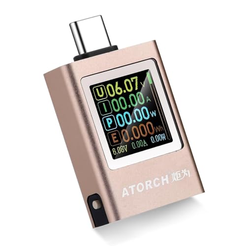 USB Tester PD3.1 Meter Tester Heemol, Meter 4.5~50V 12A Digital USB Multimeter USB Messgerät Power Meter Strommessgerät Voltage Charging Curve Can Be Displayed USB Cable Checker von Heemol