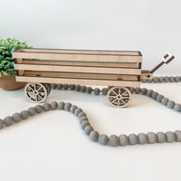 Diy Holz Wagon Wohnkultur, Unbehandeltes Blank Kit, Wohnkultur Für Regal Oder Tiered Tablett von HeepDesignCo