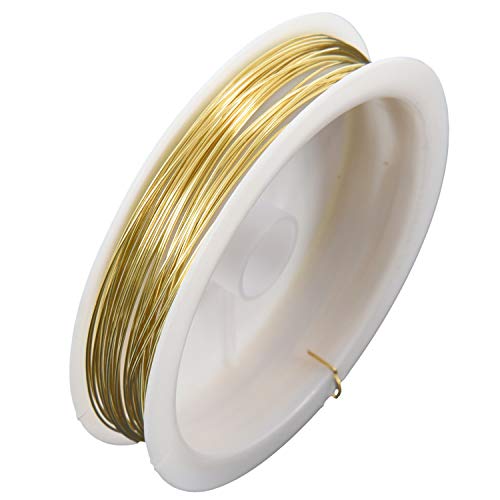 Hefddehy Farbiger Messingdraht Gold 9M X 0.5Mm Hefddehy Farbiger Messingdraht Gold 9M X 0.5Mm von Hefddehy
