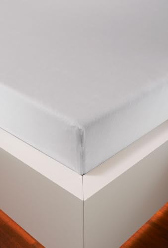 HEFEL Edel-Jersey Spannleintuch, Spannbetttuch– 16 Farben – Tencel™ & Baumwolle – 3 Größen (Weiß, 90–120 x 200–220 cm) von Hefel