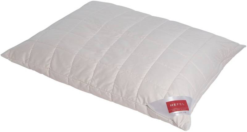 Hefel Naturhaarkissen Pure Wool, Guter Schlaf beginnt mit dem richtigen Kissen, Füllung: 100% HEFEL Schurwollnoppen, Bezug: 100% HEFEL-Baumwolle, Kopfkissen in 40x80 cm, 40x60cm, 80x80 cm von Hefel