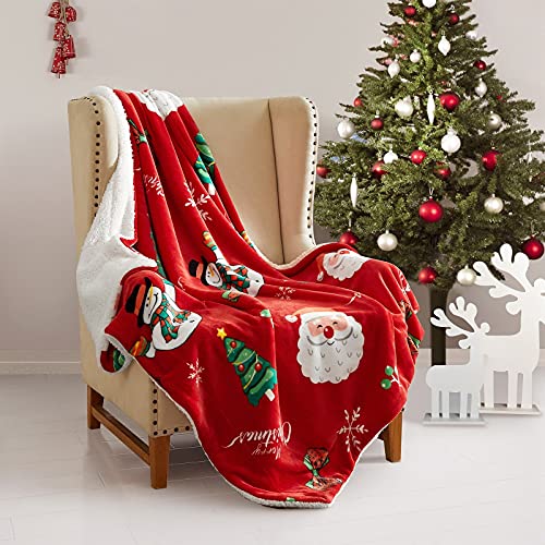 Heflashor Flanelldecke Kuscheldecke Weihnacht Wohndecke Weiche Sofadecke Fleecedecke Schwerkraftdecke Flauschige Decke(Weihnacht 2，127x152cm) von Heflashor