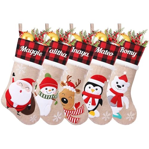 Personalisiert Weihnachtsstrumpf mit Namen Große Nnikolausstiefel mit 3D Christmas Decorations zum Aufhängen & Befüllen Xmas Socken für Familien Geschenk,Spielerische Schneeflocke Weihnachtsstrumpf,5 Personalisiert Weihnachtsstrumpf mit Namen Große Nnikolausstiefel mit 3D Christmas Decorations zum Aufhängen & Befüllen Xmas Socken für Familien Geschenk,Spielerische Schneeflocke Weihnachtsstrumpf,5 von Heflashor