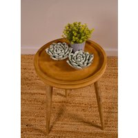 Obite Massivholz Akzent Hocker, Badezimmer Ständer, Teak Blumenständer, Beistelltisch Aus Holz von HeftHome