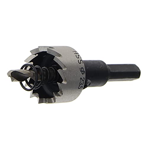 Hegebeck HSS-Lochsäge, 70 mm Länge, 23,5 mm, schwarz, Holzschneider, Öffner, Bohrer für Edelstahl, Kunststoff, Aluminium, PVC, 1 Stück von Hegebeck