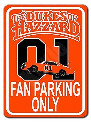 Heheheda Blechschild Dukes of Hazzard Fans Only, 20,3 x 30,5 cm von Heheheda