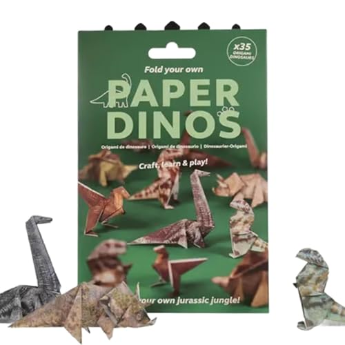 DIY Paper Cats | DIY Paper Cats Origami Kit, 50 Sheets Fun 3D Papers Dog & Cat & Dinosaur Models,3D Handmade OrigamiCat Model, Fold Your Own PaperCat (02#, |) von Hehimin