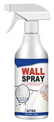 Hehimin Wall Repair Paint Wall Spray Paint, Water-Based Paint White Peel,Covers Up Stain Sealing Ceiling Paint, Stain Remover for Wall Ceiling,for Wall Cracks,60ml von Hehimin