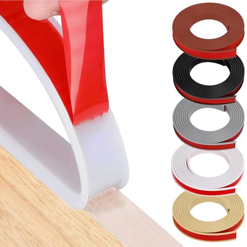 HeiPen U-Form Selbstklebend Möbelkantenband, 28mm x 3m Flexible TPE Faltbarer Kantenschutz Gummi für Schrankkanten, Abschlussleiste, Deckenkanten, Arbeitsplatten (Weiß, 28mm x 3m) von HeiPen