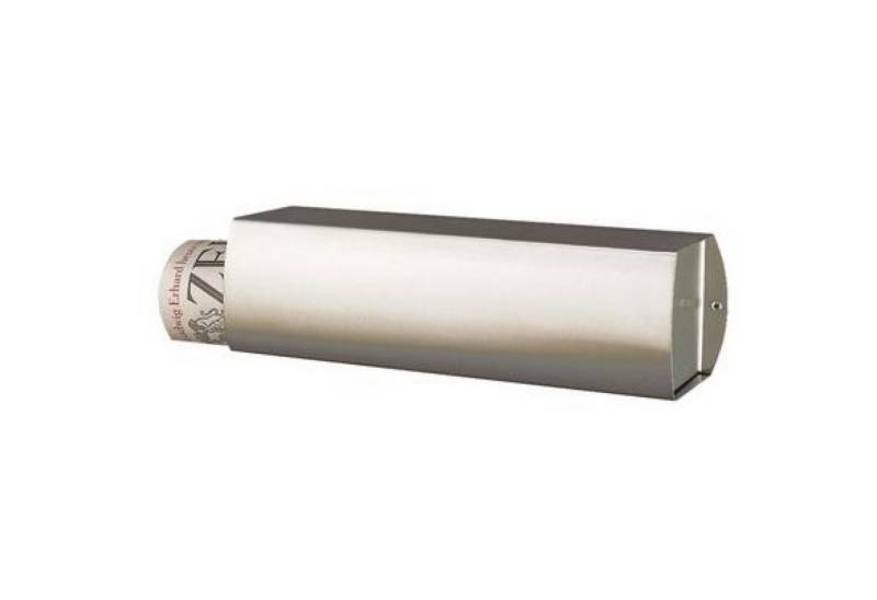 Heibi Metall Briefkasten Heibi Zeitungsrolle LA OLA V2A-Edelstahl geschliffen von Heibi Metall