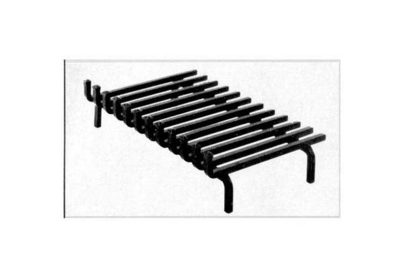 Heibi Metall Kaminholzregal Heibi handgeschmiedeter Feuerrost aus Schmiedeeisen schwarz 55x40x15 von Heibi Metall