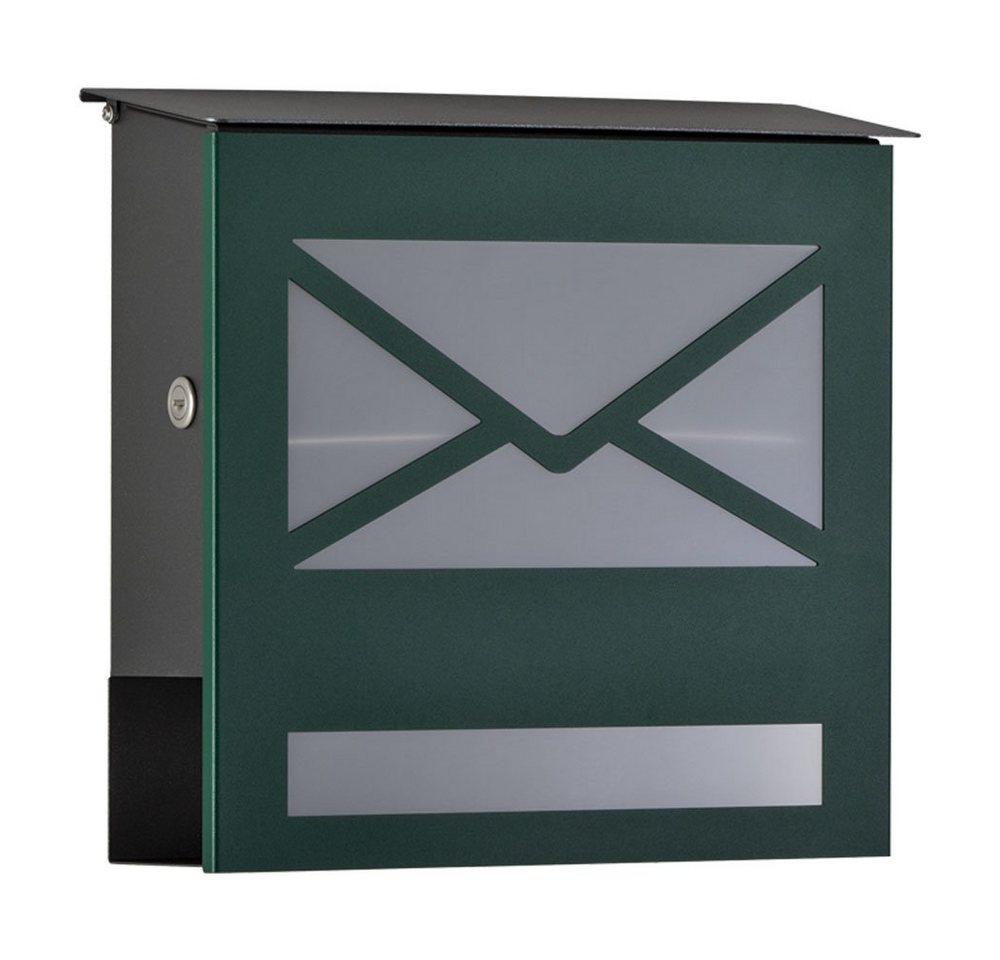Heibi Briefkasten Briefkasten Made in Germany, Posthaltebügel, Wasserschutzblech von Heibi