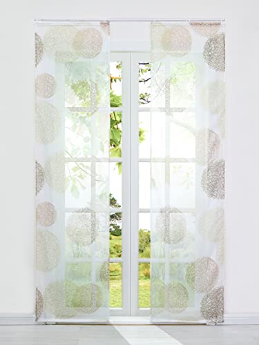 HeichkelL Voile Schiebegardine 2er Set Flächenvorhänge mit Klettband Schiebevorhang für Schienensystem inkl. Klettband und Beschwerungsstangen Fertiggardinen Raumteiler BxH 57x175 cm Sand HeichkelL Voile Schiebegardine 2er Set Flächenvorhänge mit Klettband Schiebevorhang für Schienensystem inkl. Klettband und Beschwerungsstangen Fertiggardinen Raumteiler BxH 57x175 cm Sand von HeichkelL