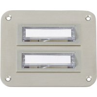 70143 Klingelplatte mit Namensschild 2fach Edelstahl 24 V/1 a - Heidemann 70143 Klingelplatte mit Namensschild 2fach Edelstahl 24 V/1 a - Heidemann von Heidemann