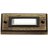 70301 Klingelplatte mit Namensschild 1fach Bronze 24 V/1 a - Heidemann von Heidemann