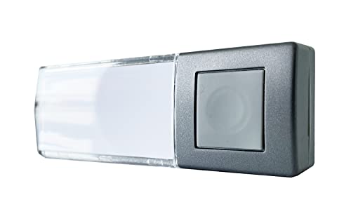 Heidemann Funksender HX (anthrazit, 8 Melodien, mit Namensschild + LED-Funktionsleuchte, Reichweite 200 m, 8 Melodien einstellbar, Funkklingel) 70885 von Heidemann