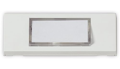 Heidemann 70049 Klingelplatte mit einfachem Namensschild 24V/1A weiß von Heidemann